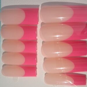 Pink French Tip Press-on Nails